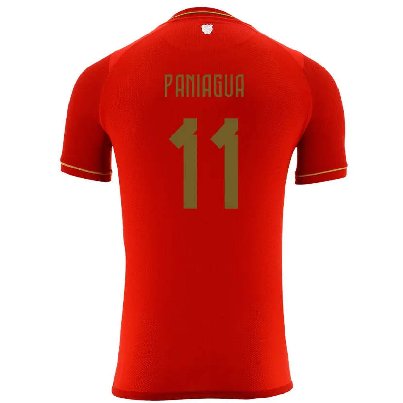 Danxen Barn Bolivia Moises Paniagua #11 Rød Bortetrøye Drakt Trøye 24-26 Skjorter T-Skjorte