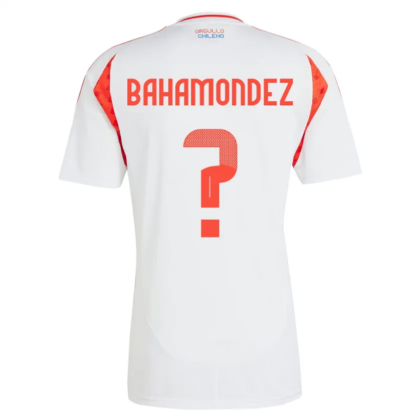 Danxen Barn Chile Taizo Bahamondez #0 Hvit Bortetrøye Drakt Trøye 24-26 Skjorter T-Skjorte
