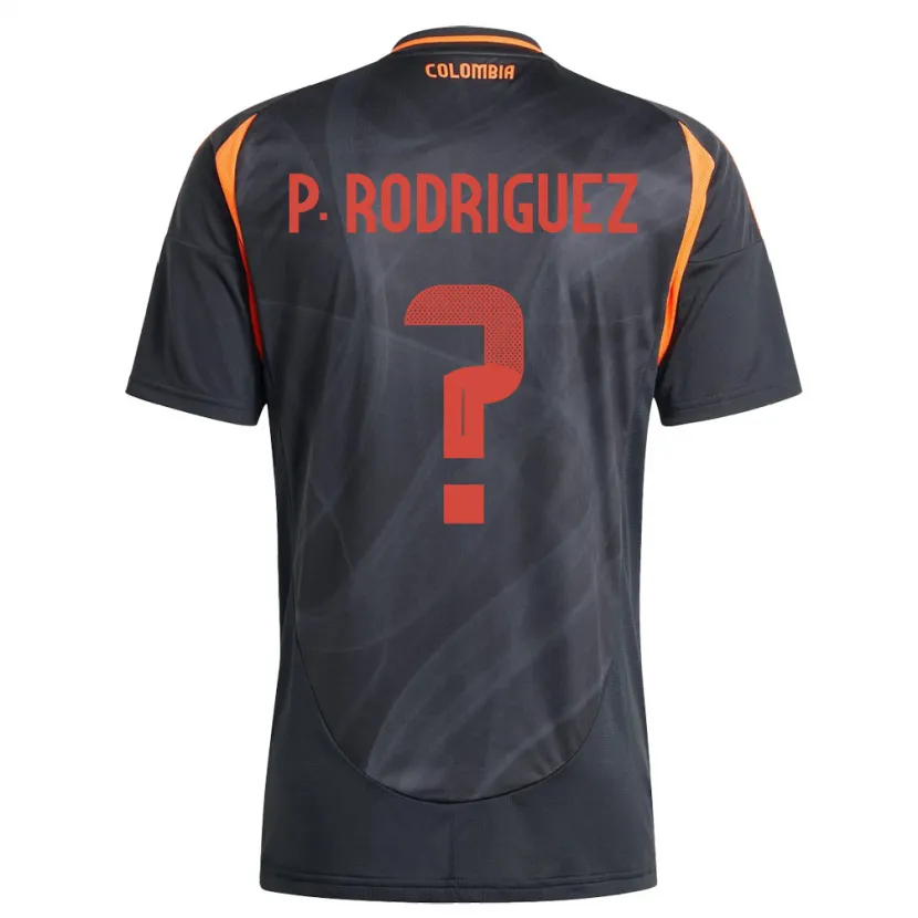 Danxen Barn Colombia Pedro Rodríguez #0 Svart Bortetrøye Drakt Trøye 24-26 Skjorter T-Skjorte