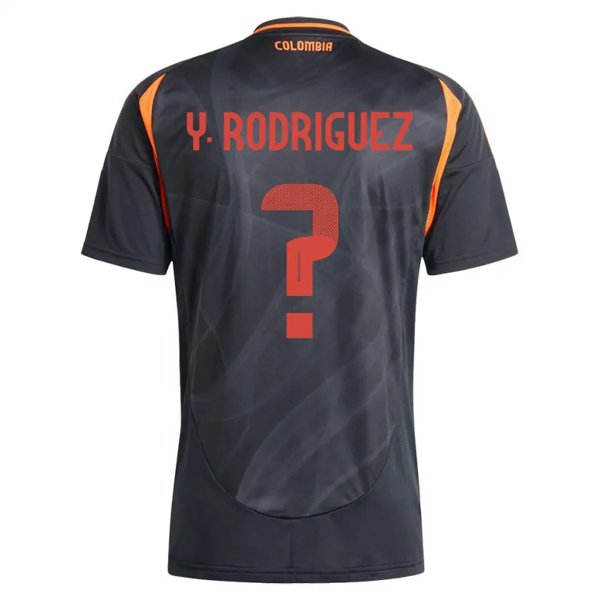 Danxen Barn Colombia Yefrei Rodríguez #0 Svart Bortetrøye Drakt Trøye 24-26 Skjorter T-Skjorte