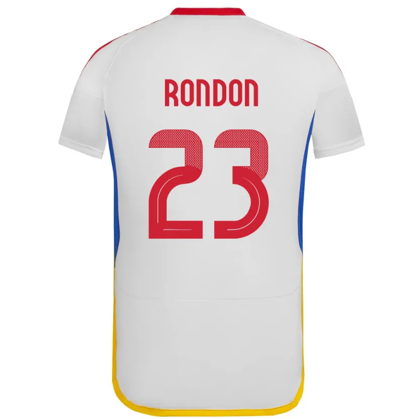 Danxen Barn Venezuela Salomón Rondón #23 Hvit Bortetrøye Drakt Trøye 24-26 Skjorter T-Skjorte