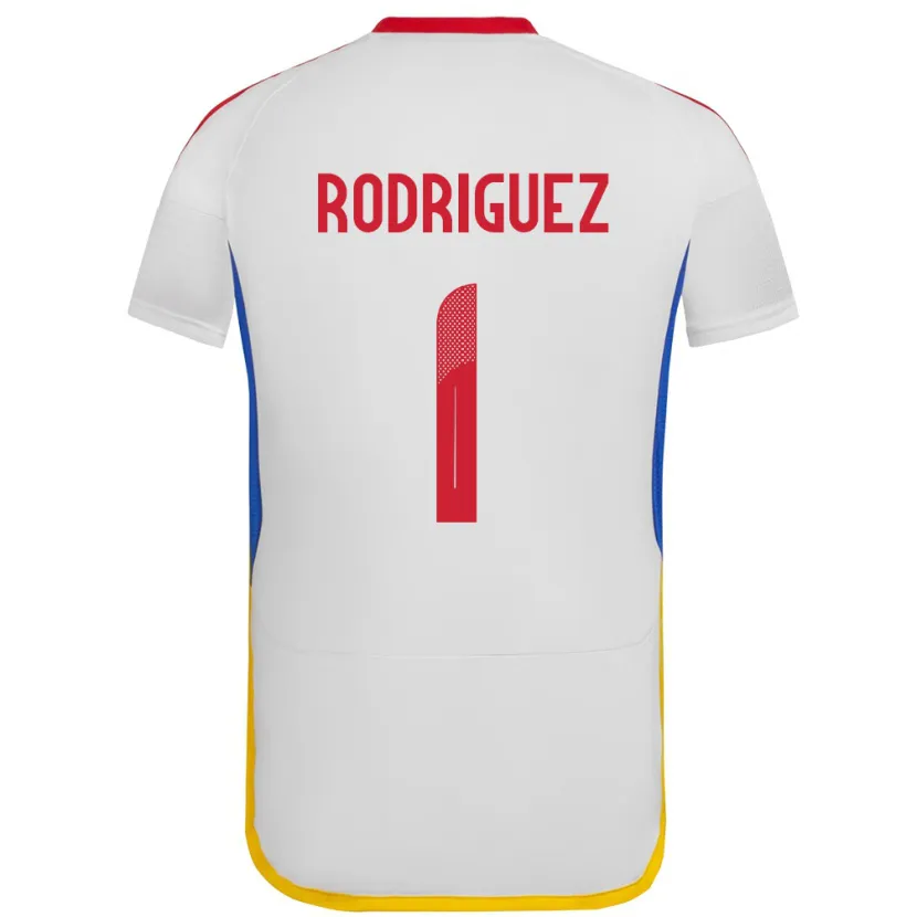 Danxen Barn Venezuela Samuel Rodriguez #1 Hvit Bortetrøye Drakt Trøye 24-26 Skjorter T-Skjorte