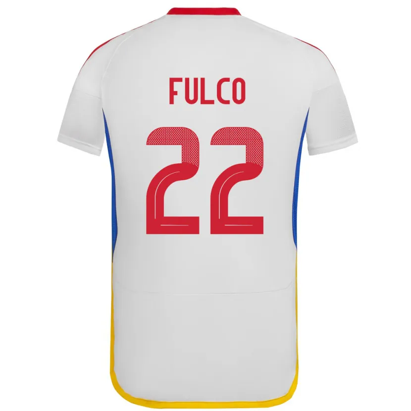 Danxen Barn Venezuela Pedro Fulco #22 Hvit Bortetrøye Drakt Trøye 24-26 Skjorter T-Skjorte