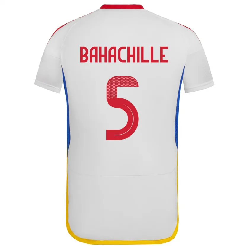 Danxen Barn Venezuela Abraham Bahachille #5 Hvit Bortetrøye Drakt Trøye 24-26 Skjorter T-Skjorte