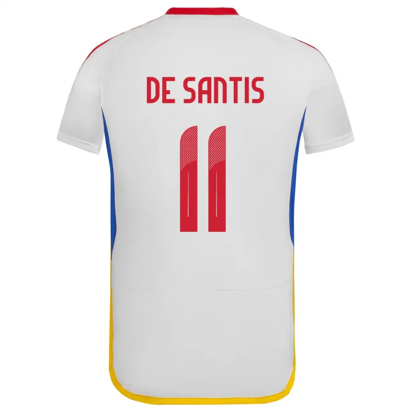 Danxen Barn Venezuela Jeriel De Santis #11 Hvit Bortetrøye Drakt Trøye 24-26 Skjorter T-Skjorte