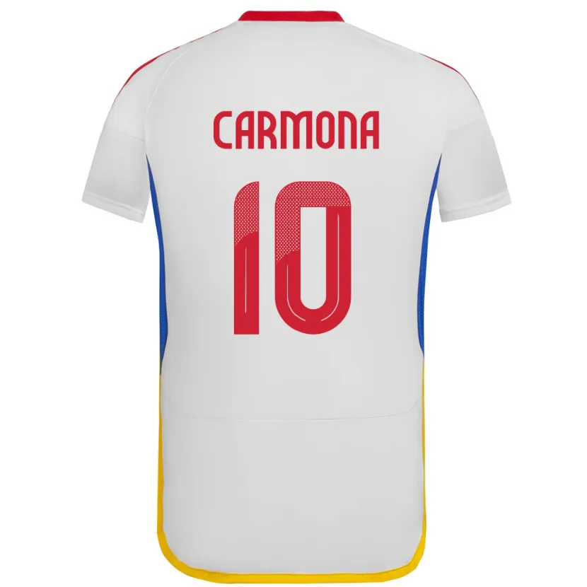 Danxen Barn Venezuela Wikelman Carmona #10 Hvit Bortetrøye Drakt Trøye 24-26 Skjorter T-Skjorte