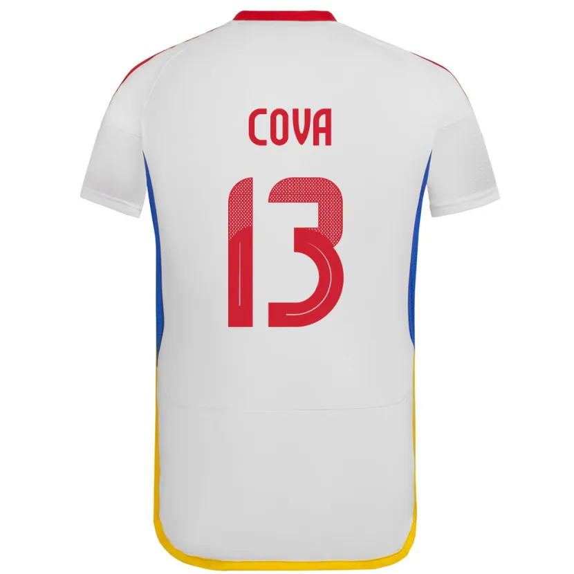 Danxen Barn Venezuela Alejandro Cova #13 Hvit Bortetrøye Drakt Trøye 24-26 Skjorter T-Skjorte