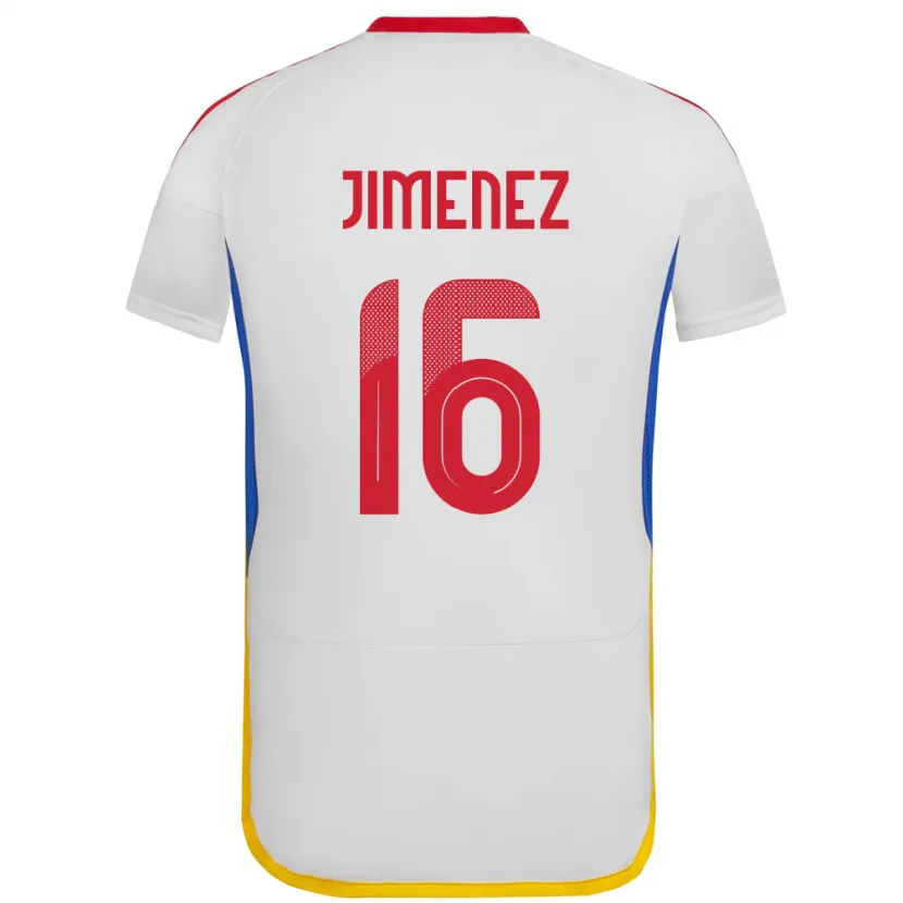 Danxen Barn Venezuela Néstor Jiménez #16 Hvit Bortetrøye Drakt Trøye 24-26 Skjorter T-Skjorte