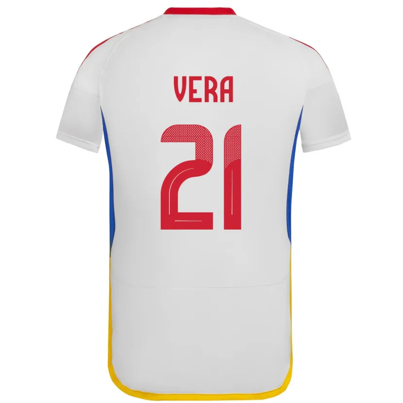 Danxen Barn Venezuela Andry Vera #21 Hvit Bortetrøye Drakt Trøye 24-26 Skjorter T-Skjorte