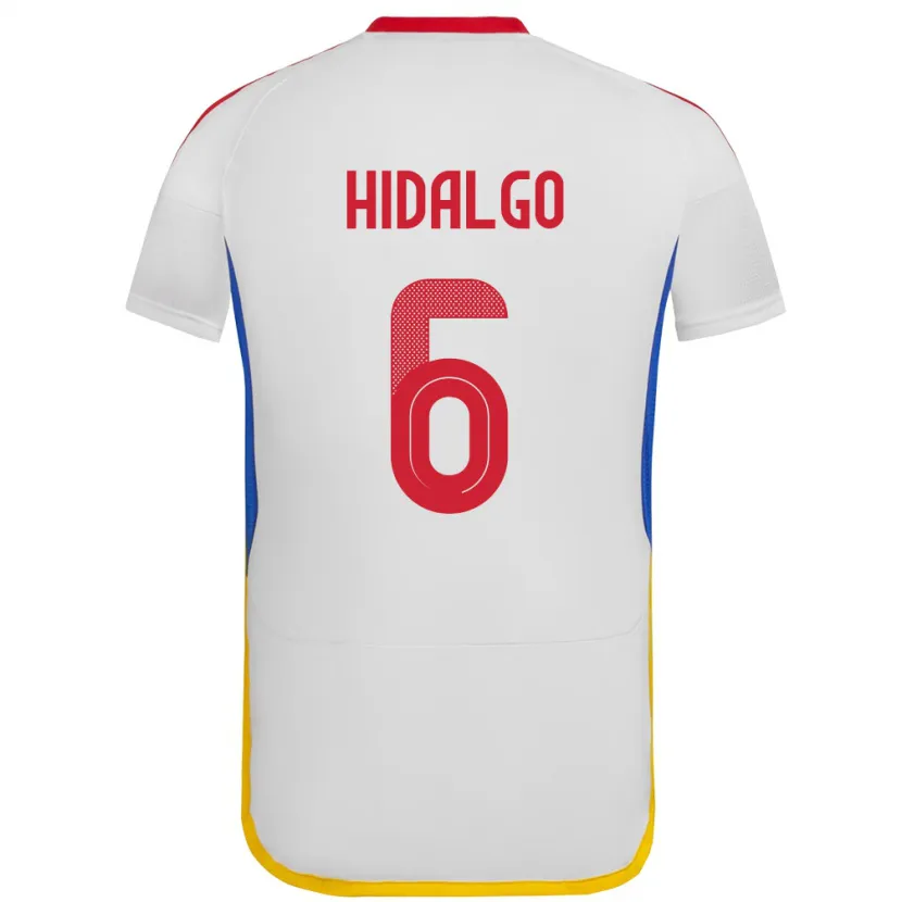 Danxen Barn Venezuela Rai Hidalgo #6 Hvit Bortetrøye Drakt Trøye 24-26 Skjorter T-Skjorte
