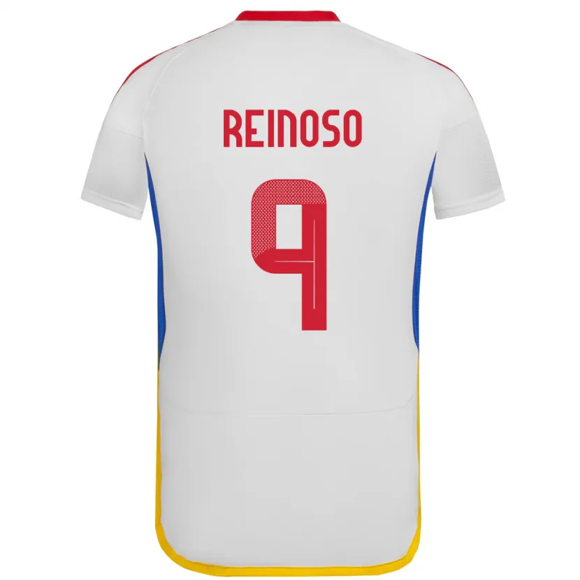 Danxen Barn Venezuela Lucciano Reinoso #9 Hvit Bortetrøye Drakt Trøye 24-26 Skjorter T-Skjorte
