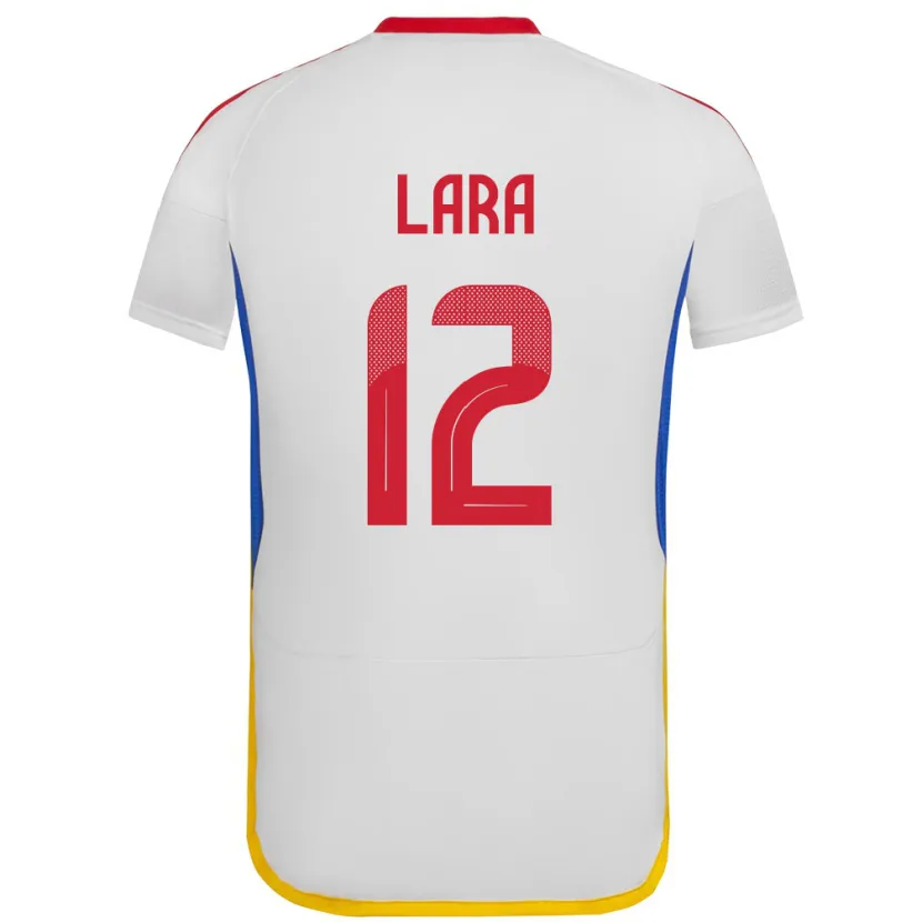 Danxen Barn Venezuela Jesús Lara #12 Hvit Bortetrøye Drakt Trøye 24-26 Skjorter T-Skjorte