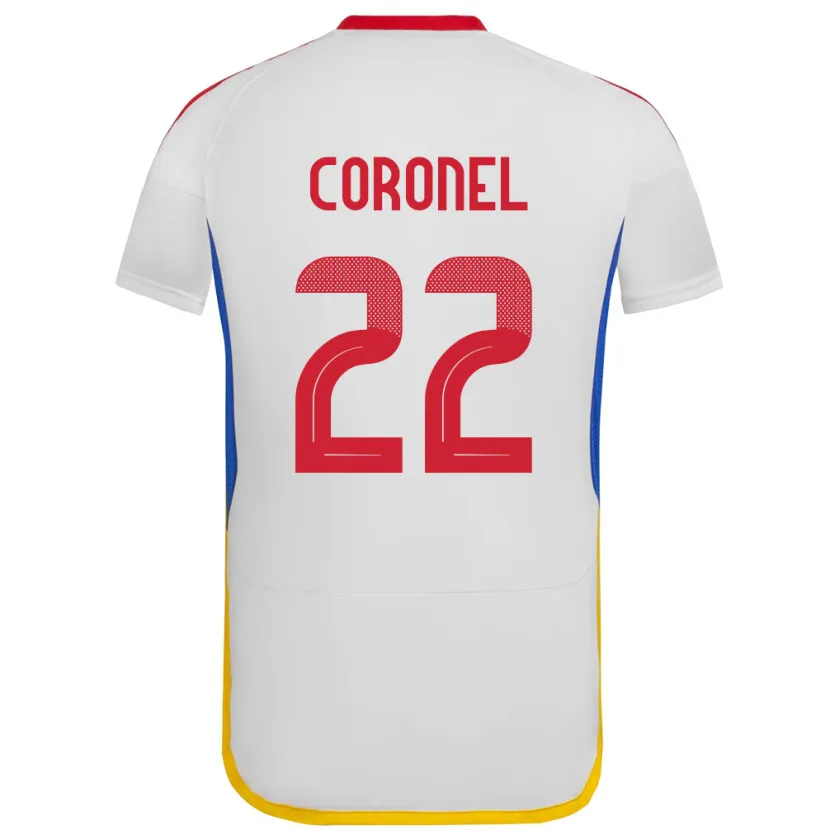 Danxen Barn Venezuela Nohelis Coronel #22 Hvit Bortetrøye Drakt Trøye 24-26 Skjorter T-Skjorte