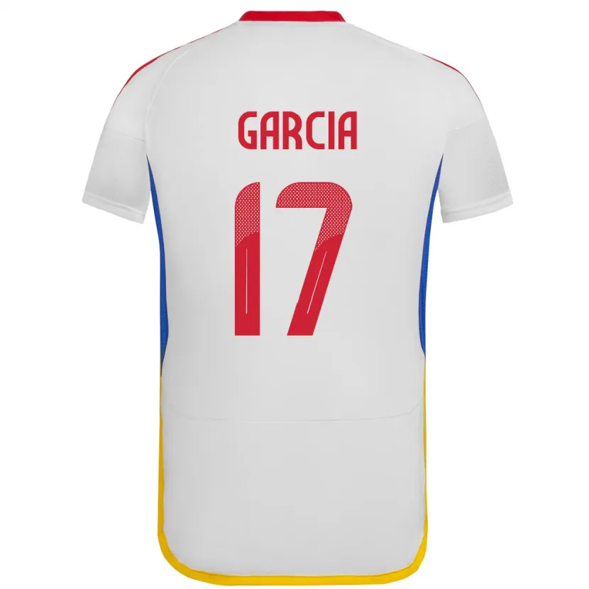 Danxen Barn Venezuela Gabriela García #17 Hvit Bortetrøye Drakt Trøye 24-26 Skjorter T-Skjorte