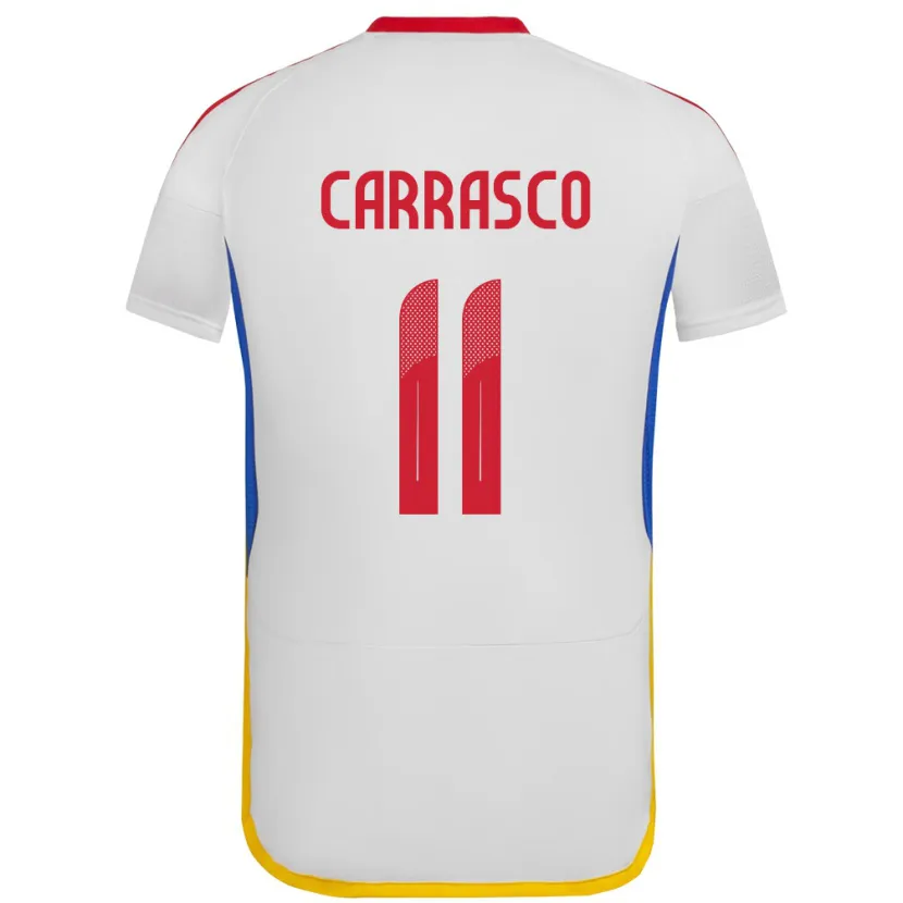 Danxen Barn Venezuela Raiderlin Carrasco #11 Hvit Bortetrøye Drakt Trøye 24-26 Skjorter T-Skjorte