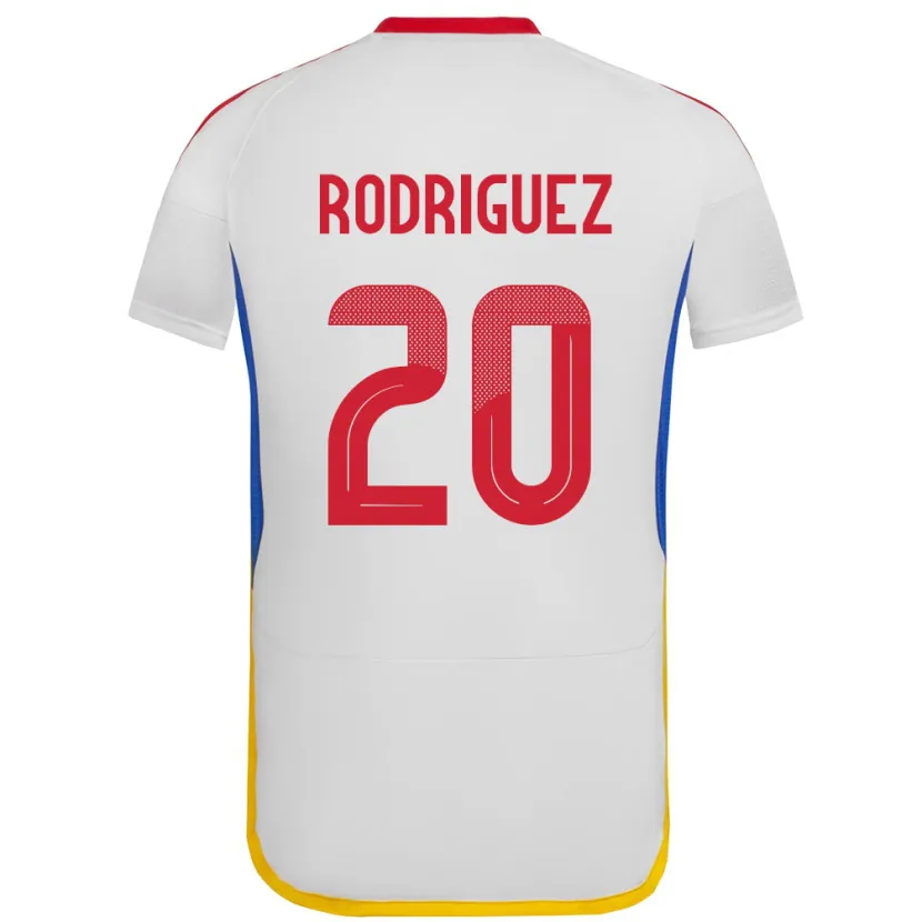 Danxen Barn Venezuela Dayana Rodríguez #20 Hvit Bortetrøye Drakt Trøye 24-26 Skjorter T-Skjorte