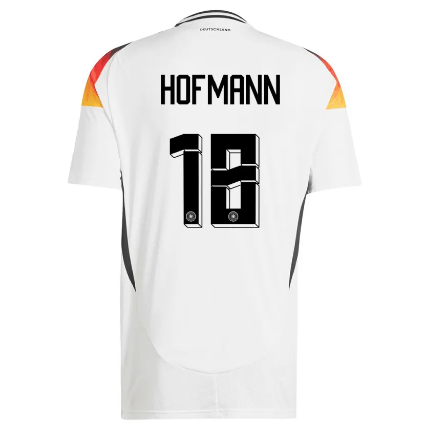 Danxen Mann Tyskland Jonas Hofmann #18 Hvit Hjemmetrøye Drakt Trøye 24-26 Skjorter T-Skjorte
