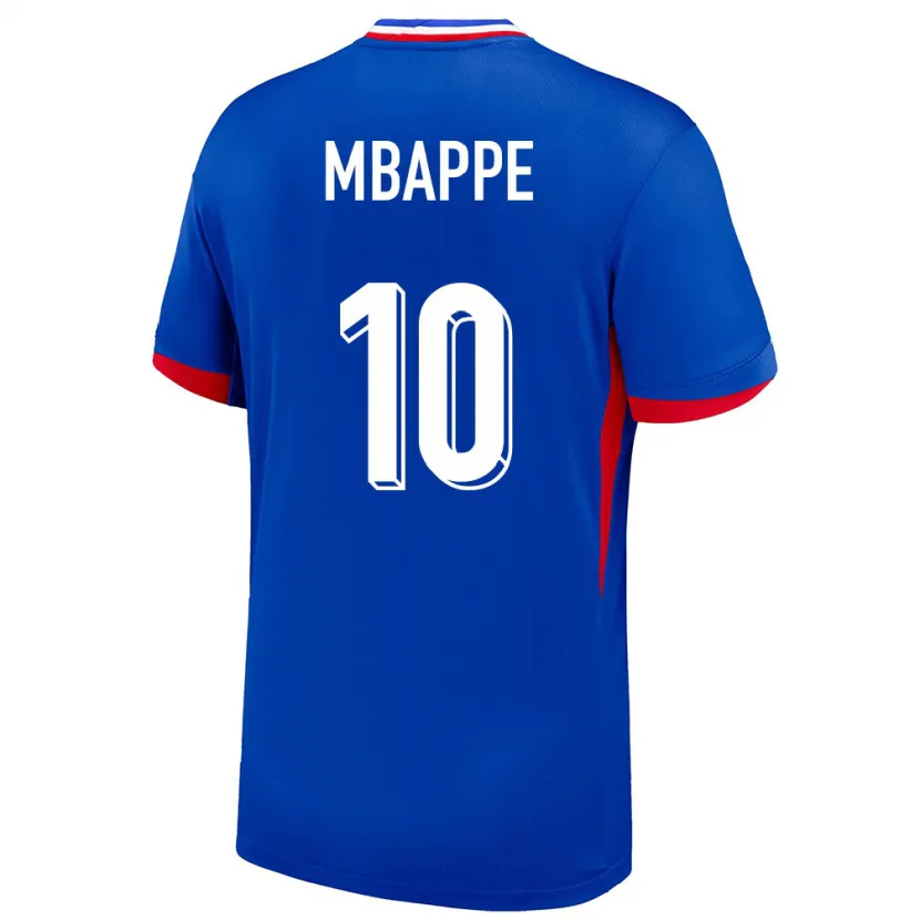 Danxen Mann Frankrike Kylian Mbappe #10 Blå Hjemmetrøye Drakt Trøye 24-26 Skjorter T-Skjorte
