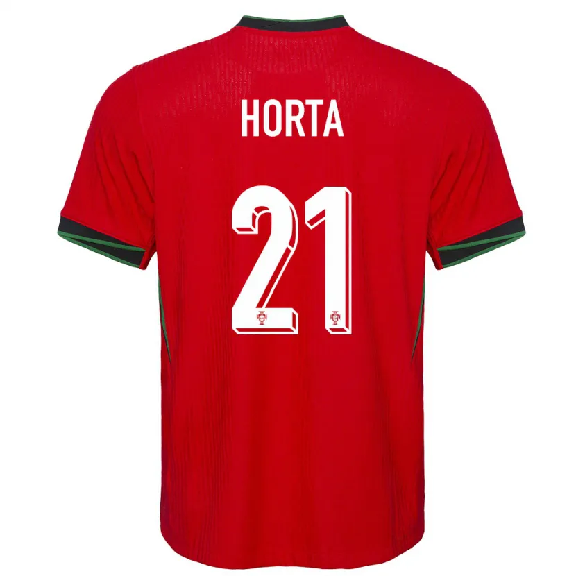 Danxen Mann Portugal Ricardo Horta #21 Rød Hjemmetrøye Drakt Trøye 24-26 Skjorter T-Skjorte