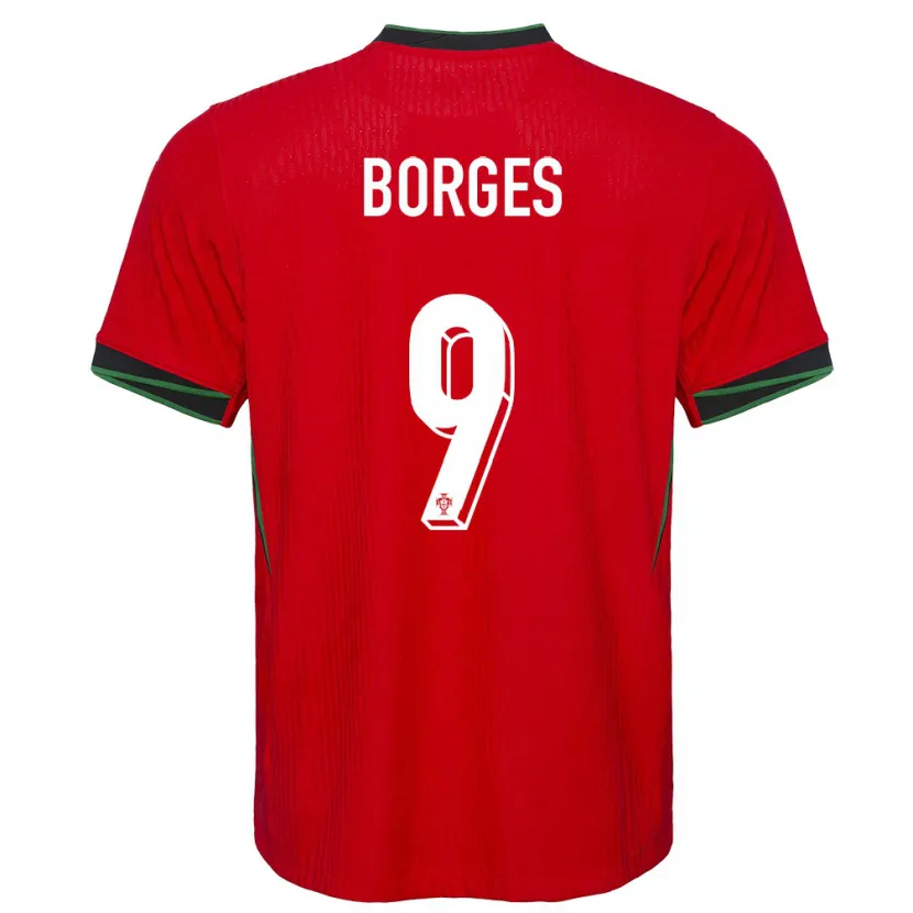Danxen Mann Portugal Ana Borges #9 Rød Hjemmetrøye Drakt Trøye 24-26 Skjorter T-Skjorte