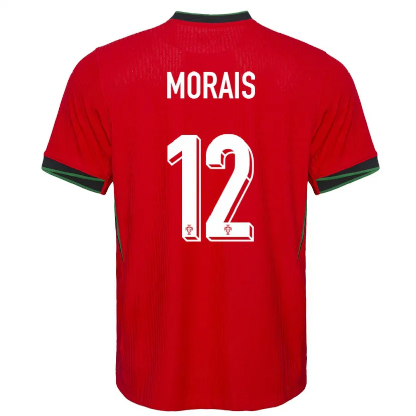 Danxen Mann Portugal Patricia Morais #12 Rød Hjemmetrøye Drakt Trøye 24-26 Skjorter T-Skjorte