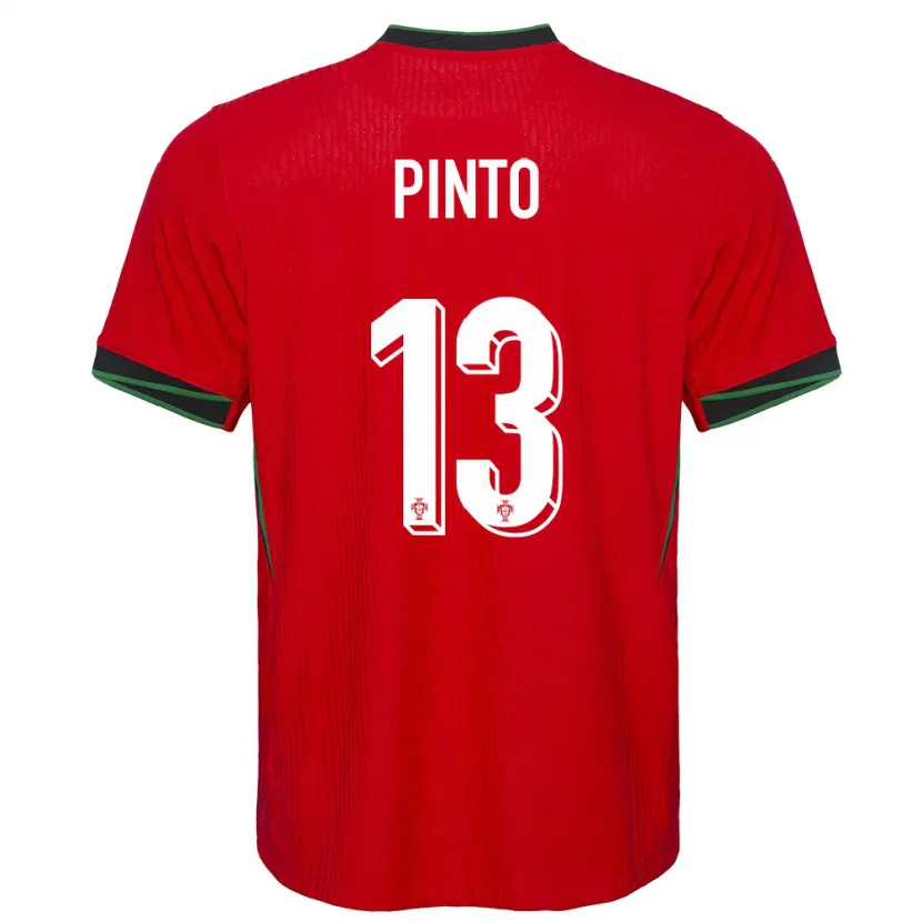 Danxen Mann Portugal Fatima Pinto #13 Rød Hjemmetrøye Drakt Trøye 24-26 Skjorter T-Skjorte