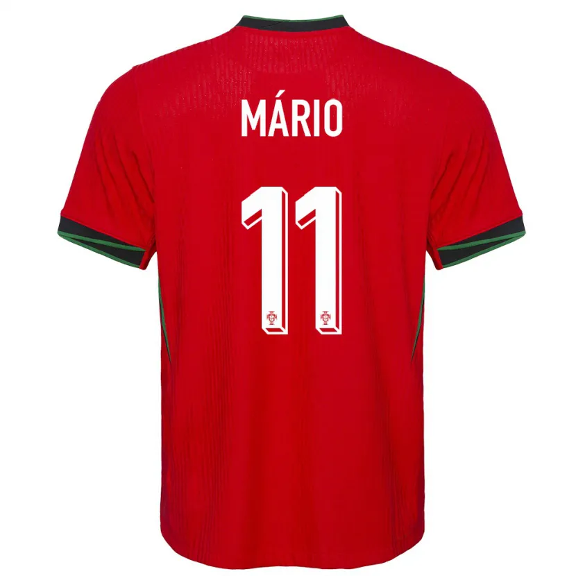 Danxen Mann Portugal Joao Mario #11 Rød Hjemmetrøye Drakt Trøye 24-26 Skjorter T-Skjorte