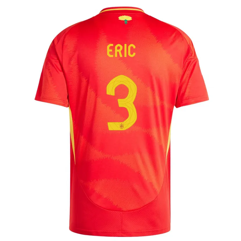 Danxen Mann Spania Eric Garcia #3 Rød Hjemmetrøye Drakt Trøye 24-26 Skjorter T-Skjorte