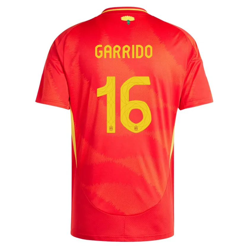 Danxen Mann Spania Aleix Garrido #16 Rød Hjemmetrøye Drakt Trøye 24-26 Skjorter T-Skjorte