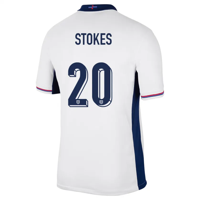 Danxen Mann England Demi Stokes #20 Hvit Hjemmetrøye Drakt Trøye 24-26 Skjorter T-Skjorte