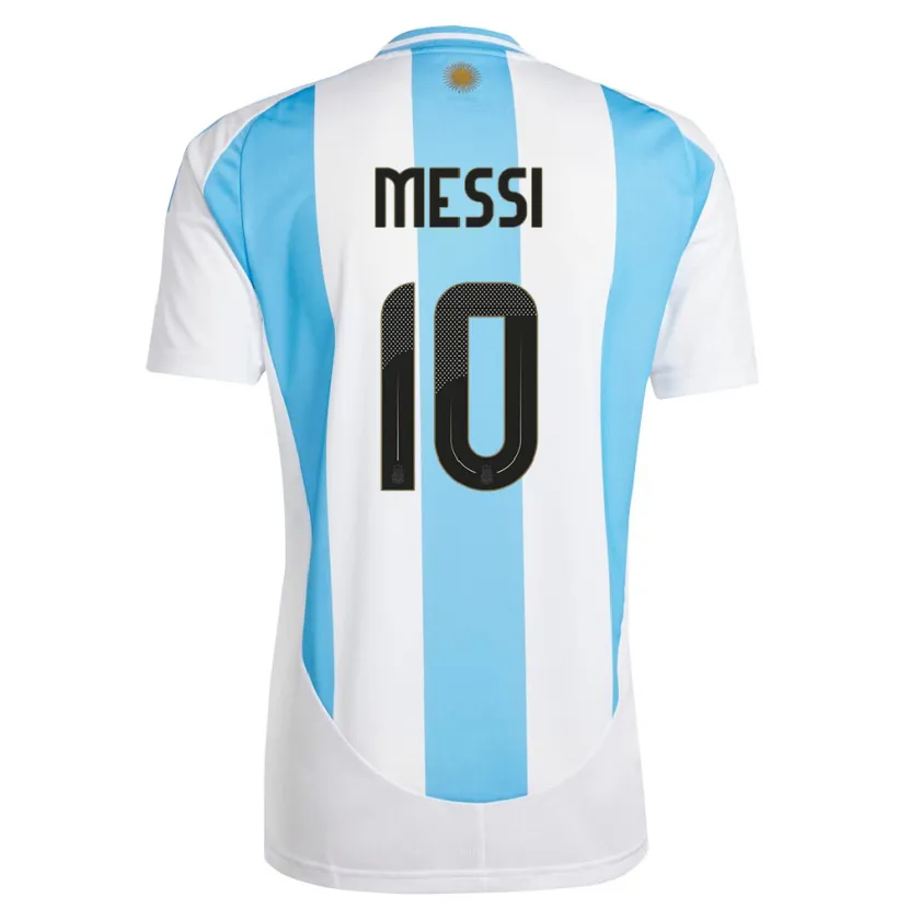 Danxen Mann Argentina Lionel Messi #10 Hvit Blå Hjemmetrøye Drakt Trøye 24-26 Skjorter T-Skjorte