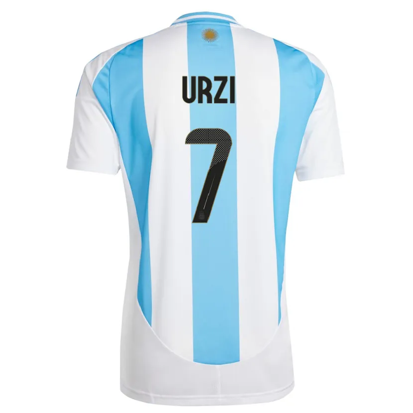 Danxen Mann Argentina Agustin Urzi #7 Hvit Blå Hjemmetrøye Drakt Trøye 24-26 Skjorter T-Skjorte