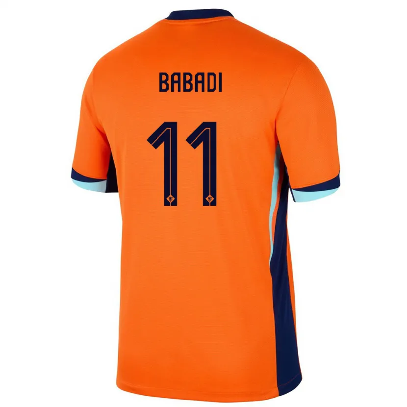 Danxen Mann Nederland Isaac Babadi #11 Oransje Hjemmetrøye Drakt Trøye 24-26 Skjorter T-Skjorte
