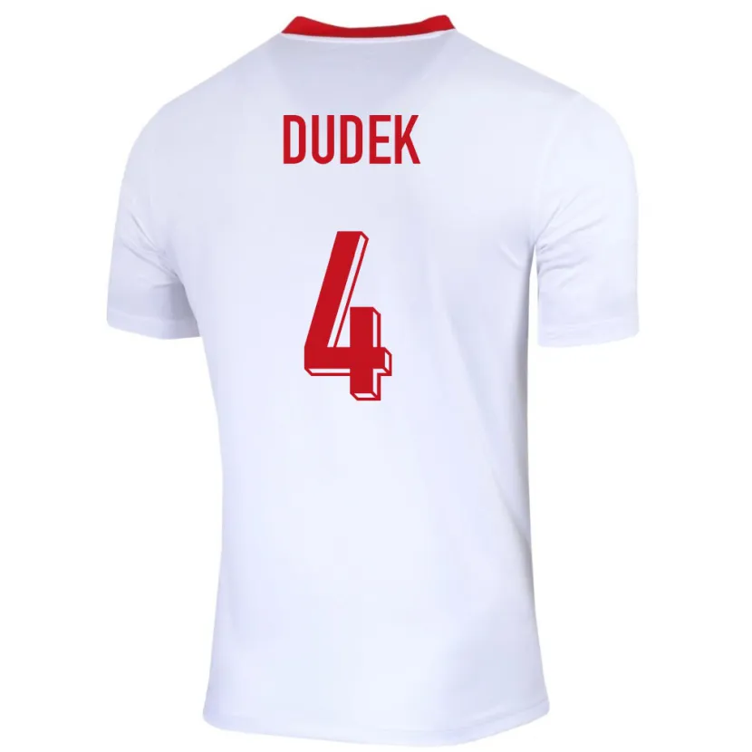 Danxen Mann Polen Paulina Dudek #4 Hvit Hjemmetrøye Drakt Trøye 24-26 Skjorter T-Skjorte