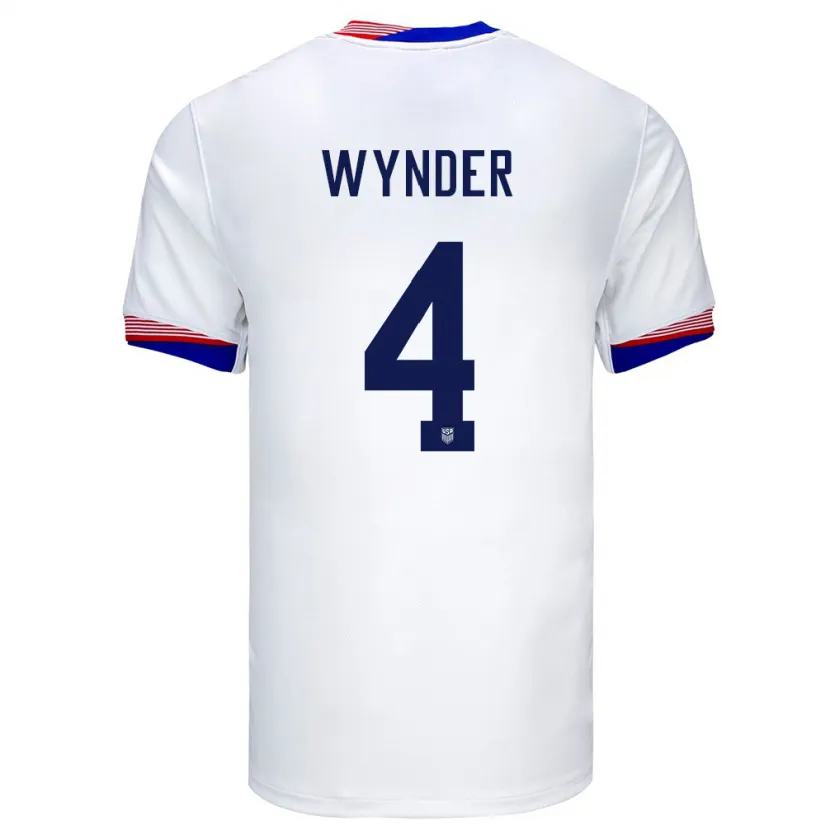Danxen Mann Usa Joshua Wynder #4 Hvit Hjemmetrøye Drakt Trøye 24-26 Skjorter T-Skjorte