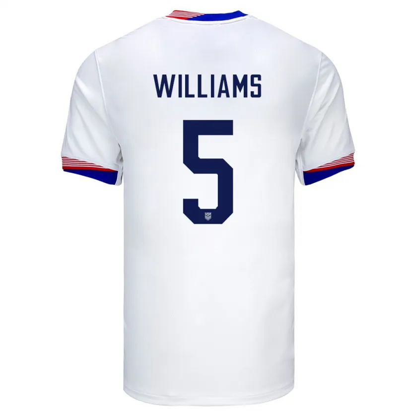 Danxen Mann Usa Thomas Williams #5 Hvit Hjemmetrøye Drakt Trøye 24-26 Skjorter T-Skjorte