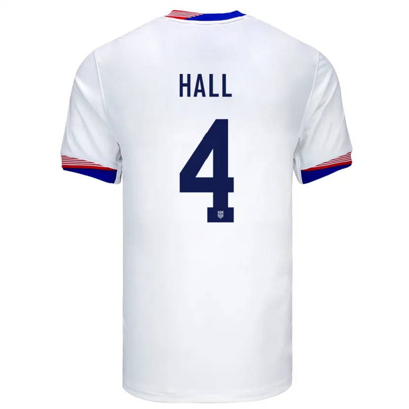 Danxen Mann Usa Tyler Hall #4 Hvit Hjemmetrøye Drakt Trøye 24-26 Skjorter T-Skjorte