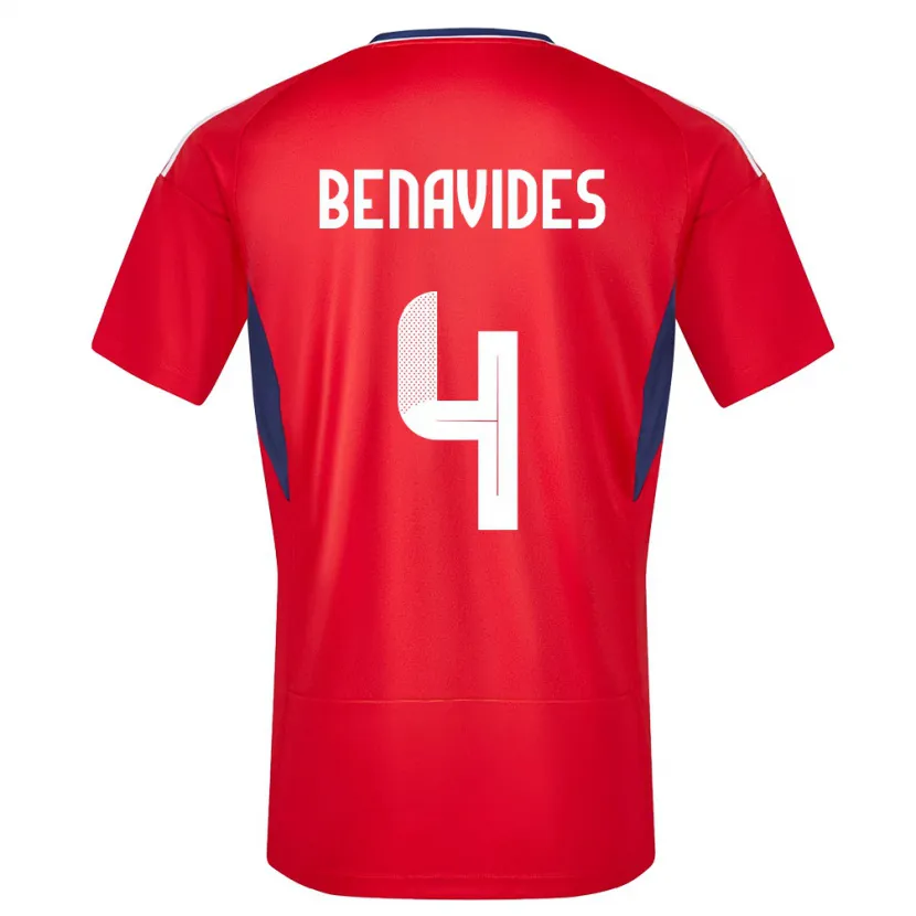 Danxen Mann Costa Rica Mariana Benavides #4 Rød Hjemmetrøye Drakt Trøye 24-26 Skjorter T-Skjorte