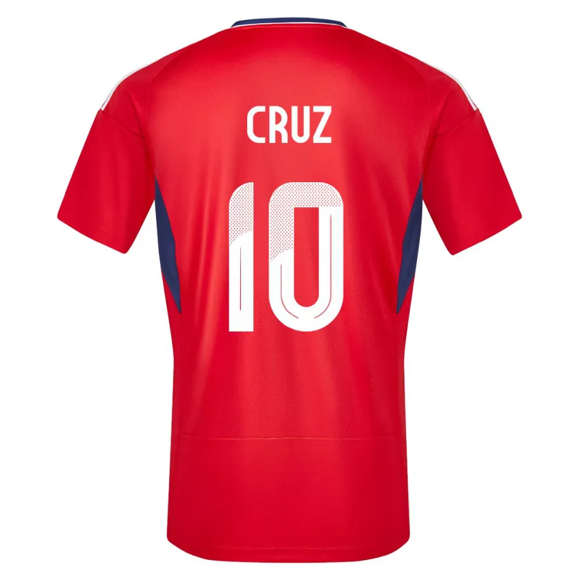 Danxen Mann Costa Rica Shirley Cruz #10 Rød Hjemmetrøye Drakt Trøye 24-26 Skjorter T-Skjorte