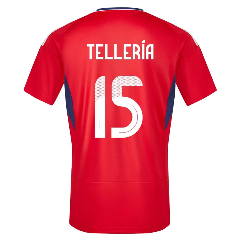 Danxen Mann Costa Rica Jostin Telleria #15 Rød Hjemmetrøye Drakt Trøye 24-26 Skjorter T-Skjorte