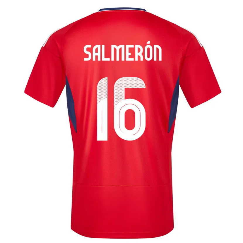 Danxen Mann Costa Rica Andrey Salmeron #16 Rød Hjemmetrøye Drakt Trøye 24-26 Skjorter T-Skjorte