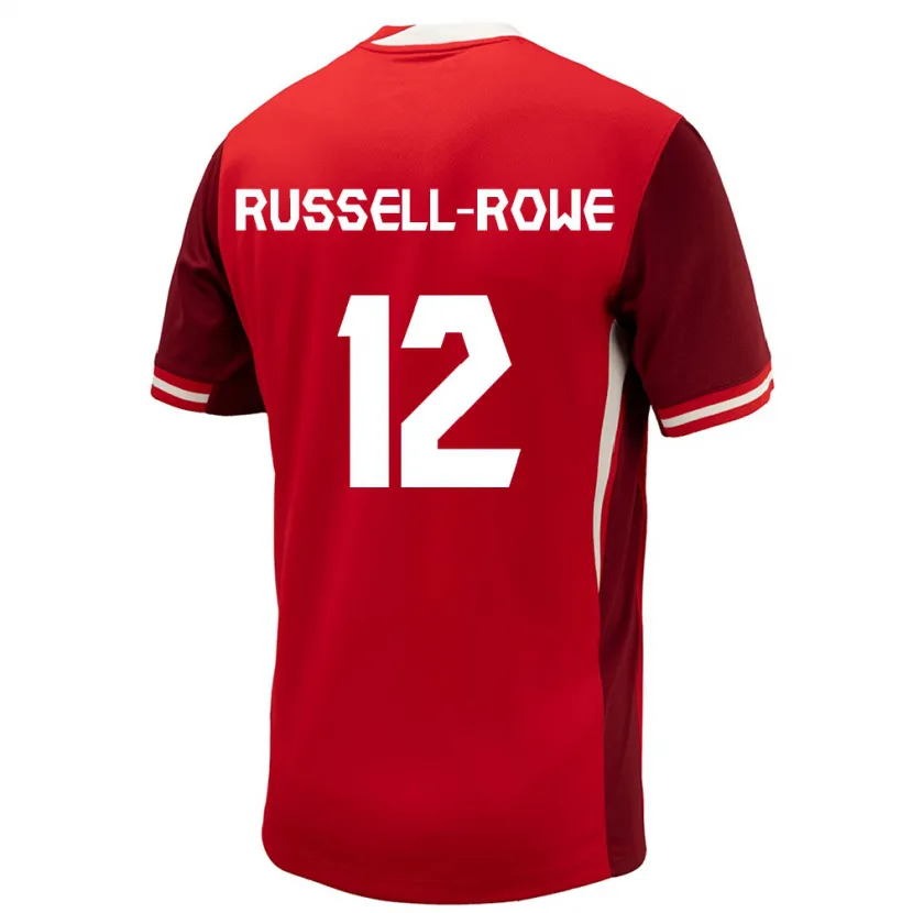 Danxen Mann Canada Jacen Russell-Rowe #12 Rød Hjemmetrøye Drakt Trøye 24-26 Skjorter T-Skjorte