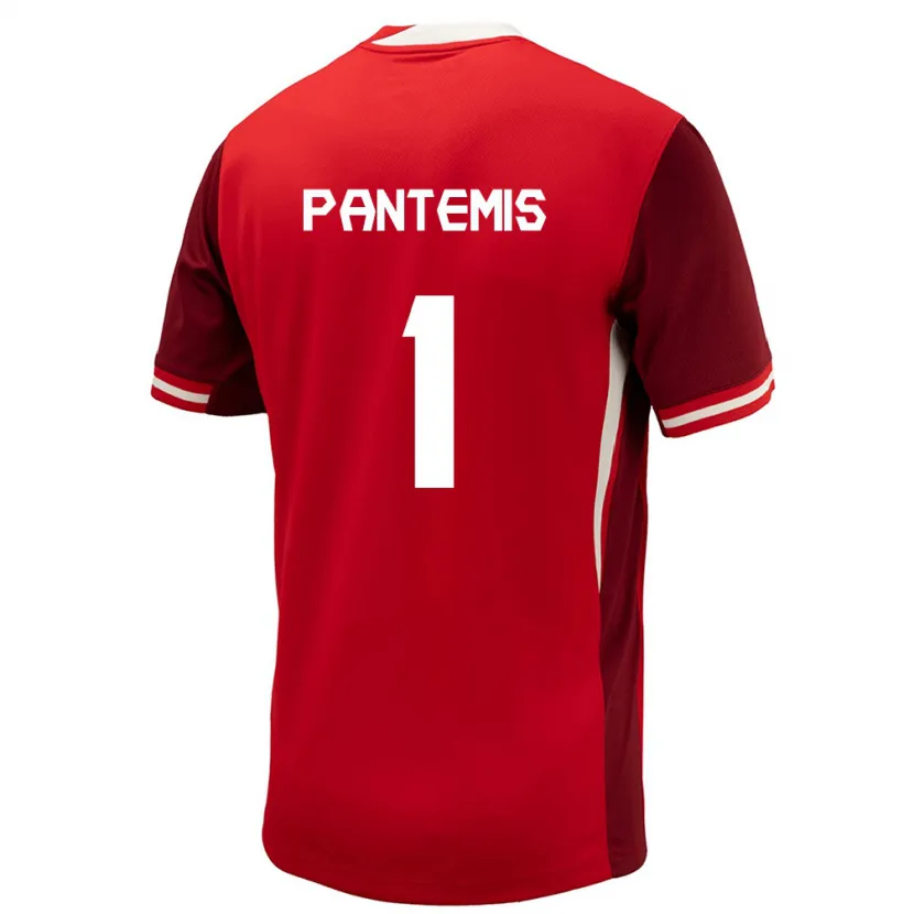 Danxen Mann Canada James Pantemis #1 Rød Hjemmetrøye Drakt Trøye 24-26 Skjorter T-Skjorte