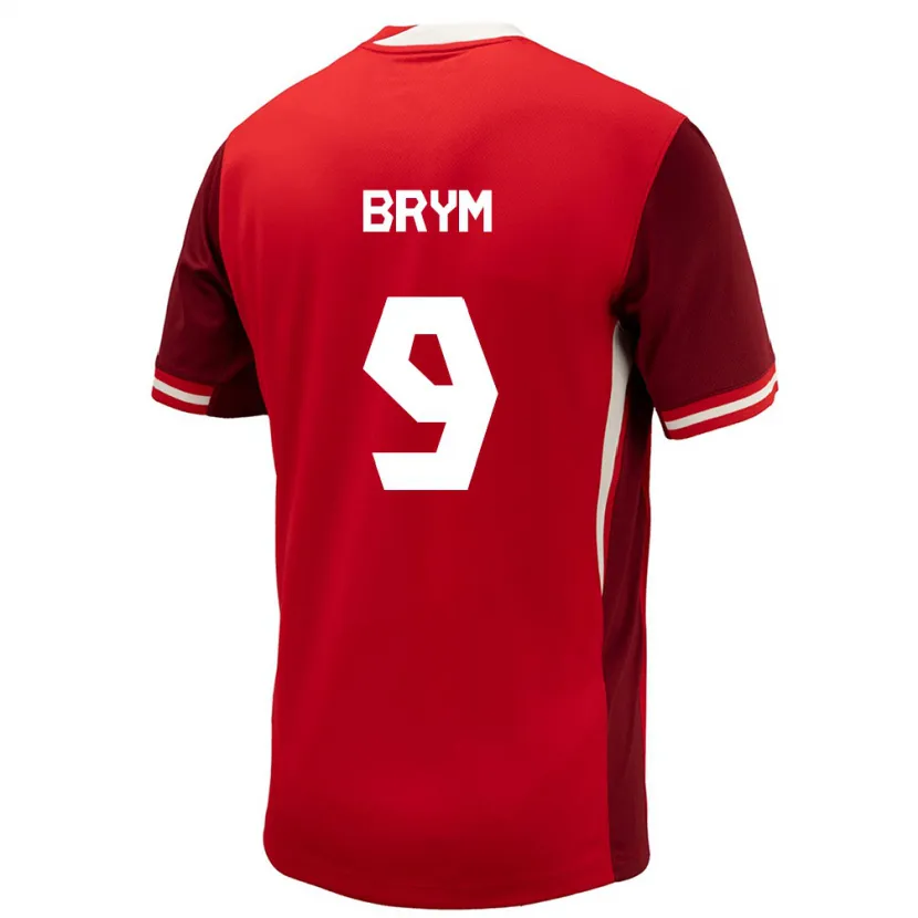 Danxen Mann Canada Charles-Andreas Brym #9 Rød Hjemmetrøye Drakt Trøye 24-26 Skjorter T-Skjorte