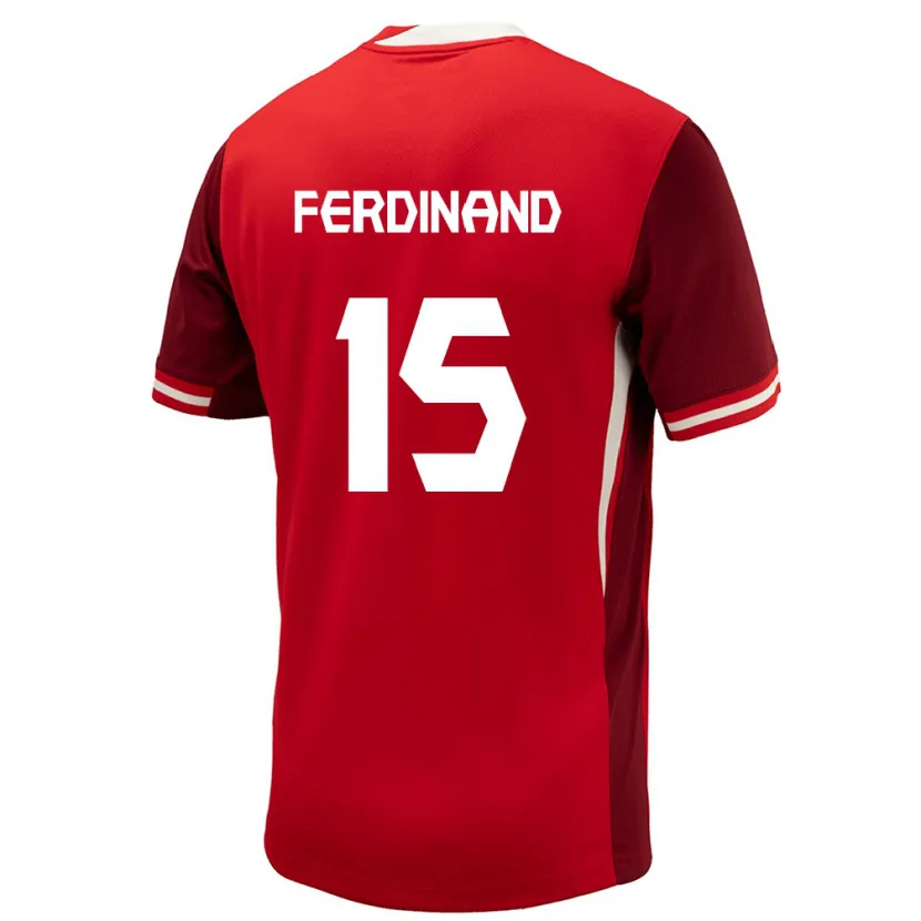Danxen Mann Canada Keesean Ferdinand #15 Rød Hjemmetrøye Drakt Trøye 24-26 Skjorter T-Skjorte