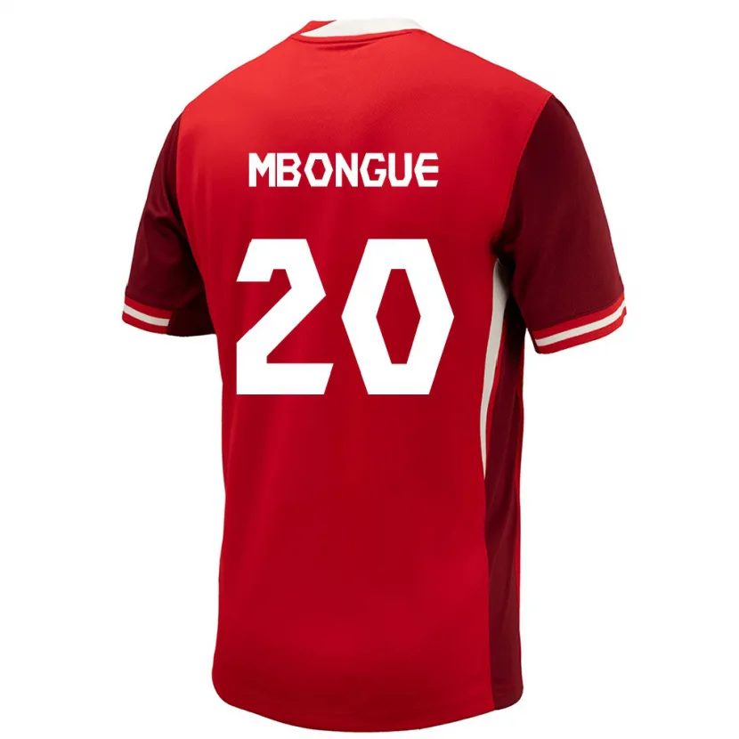 Danxen Mann Canada Hugo Mbongue #20 Rød Hjemmetrøye Drakt Trøye 24-26 Skjorter T-Skjorte