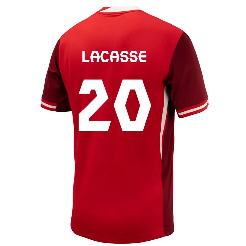 Danxen Mann Canada Cloé Lacasse #20 Rød Hjemmetrøye Drakt Trøye 24-26 Skjorter T-Skjorte