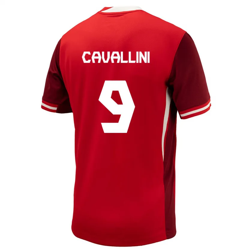 Danxen Mann Canada Lucas Cavallini #9 Rød Hjemmetrøye Drakt Trøye 24-26 Skjorter T-Skjorte