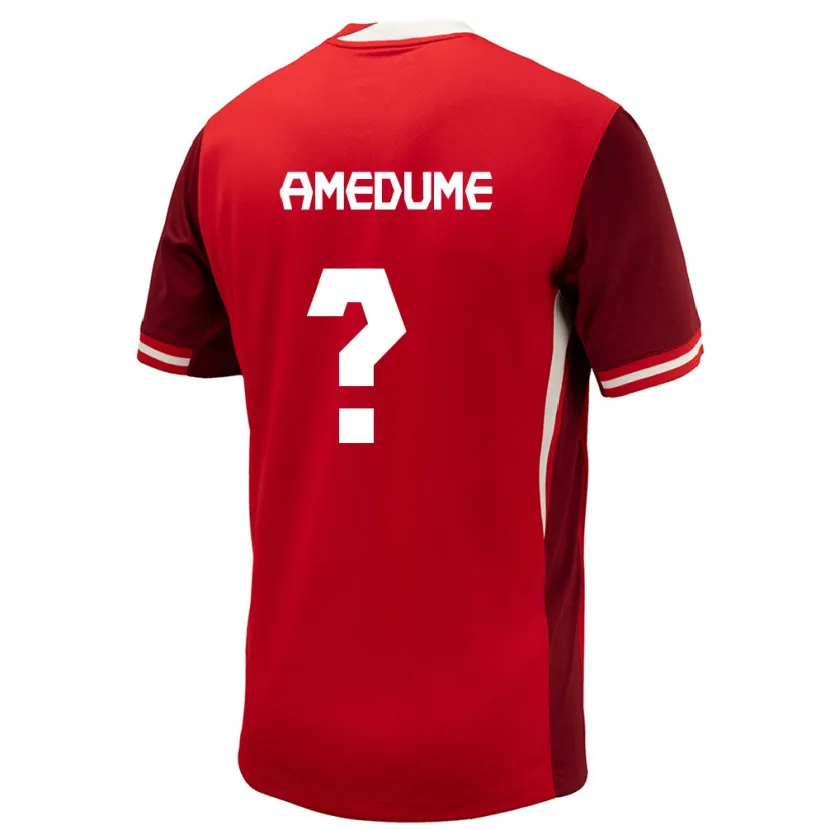 Danxen Mann Canada Paul Amedume #0 Rød Hjemmetrøye Drakt Trøye 24-26 Skjorter T-Skjorte