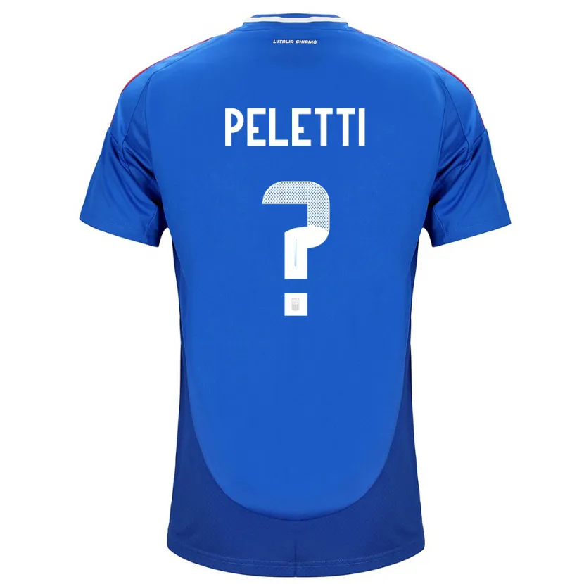 Danxen Mann Italia Lamberto Peletti #0 Blå Hjemmetrøye Drakt Trøye 24-26 Skjorter T-Skjorte